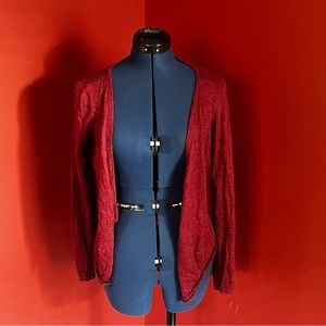 Eileen Fisher 100% Royal Alpaca Open Front Cardigan